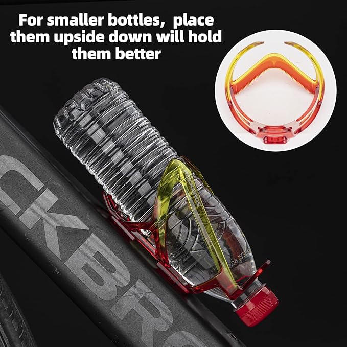 ROCKBROS Bike Water Bottle Holder Ultra-Light Bicycle Bottle Cages with Screws Tool, Universal Bike Cup Holder Rack for Road MTB Bikes…