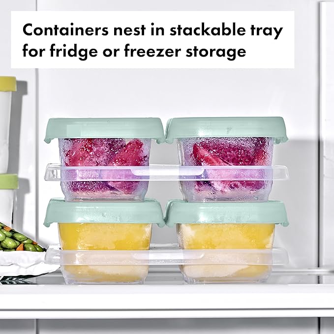 OXO Tot Baby Blocks Food Storage Containers (4 Oz.) - Opal