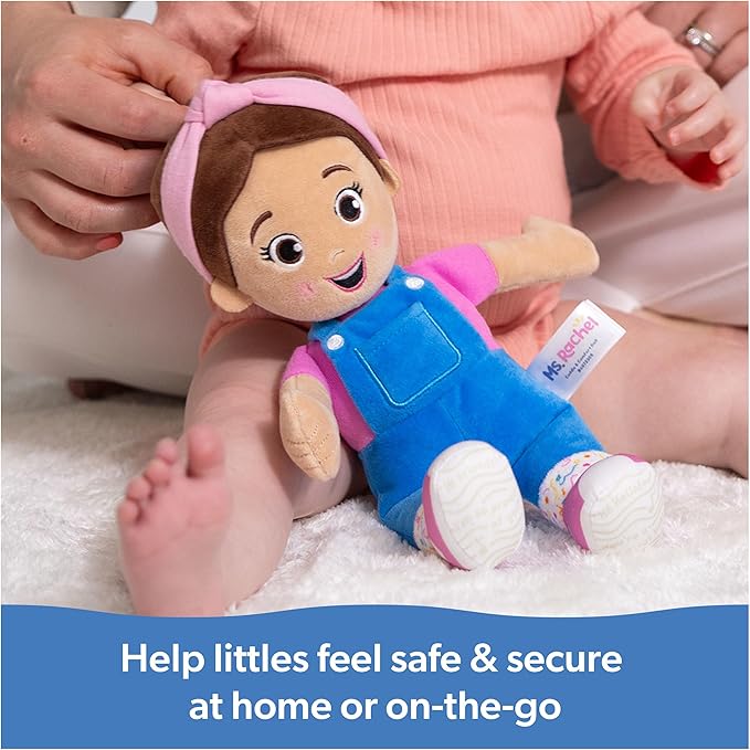 Ms. Rachel Official Cuddle & Comfort Doll, 11” Premium Plush Baby Toy, Toddler Toys for Girls & Boys for Ages 6 Months to 3+