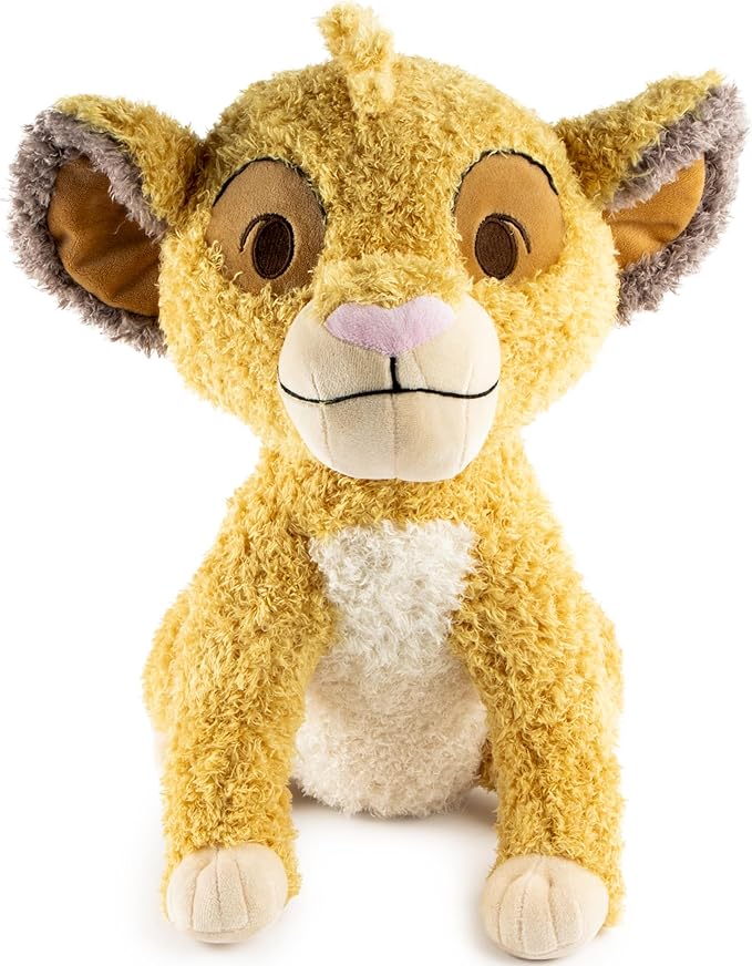 Jay Franco Disney Plush Pillow Buddy - Soft Plushie Stuffed Pillow, 20 Inches, Yellow - Simba