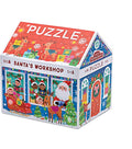 Crocodile Creek 50-Piece Jigsaw Puzzle - Fun Table or Floor Puzzles for Kids Ages 4-6 and Up - Includes Heavy-Duty Shaped Box for Storage - Santa's Workshop - 14" x 18" Finished