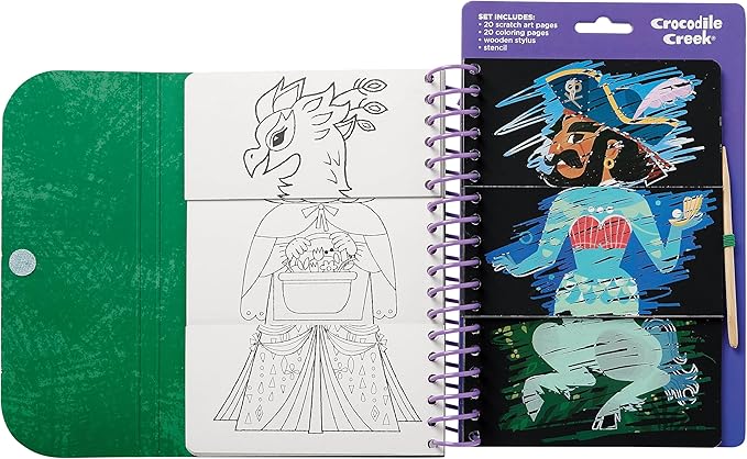 Crocodile Creek Scratch Art Flip Book/Fairytale Magic