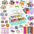 Itopstar 3000+ Kids Arts and Crafts Supplies for Kids Ultimate Crafting Supply Set in Portable 3 Layered Plastic Art Box Hobby Craft Set for Creative Projects (Ages 8+)