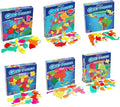 GeoToys GeoPuzzle, Country Jigsaw Puzzles Set of 6, Geography Game & Map Puzzle, Educational Games & Kids Learning Activities, Puzzle Gifts for Children Ages 6-9, Fun Learning Toys for Kids