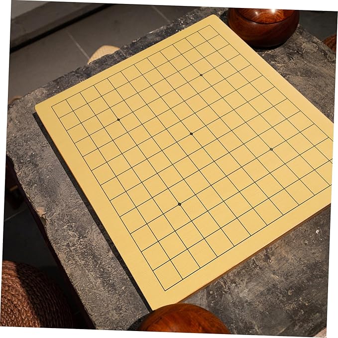 HANABASS 2pcs Wooden Go Chessboard Double-Sided Travel Chess Game Chess for Boys and Girls Strategic Board Game Educational Chessboard