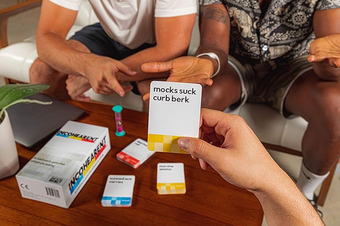 Incohearent, The Guess The Gibberish Party Game by Relatable, A Funny Card Game for Adults, Great for Bachelorette Party Games or Game Night Games, Includes 300 Cards