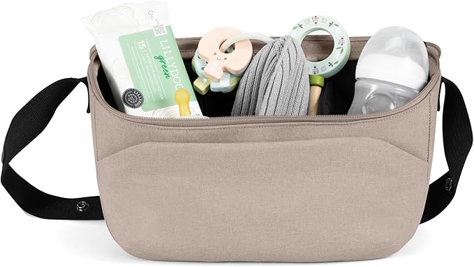 Joolz Organizer - Compact Accessory for Baby Stroller, Pushchair or Buggy - Easy to Attach - Baby Must Have Travel Essential- Extra Storage - Compatible with GEO/AER/HUB/Day Collections (Sandy Taupe)