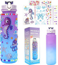 Gifts for Girls, Decorate Your Own Water Bottle Kits for Kids 4 5 6 7 8 9 10 Year Old Girl, Fun DIY Arts and Crafts Gift Toys for Kids Age 4-5-6-8-10-12, Birthday Graduation Gifts for Kid Girl Teens