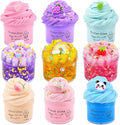Slime Kit 9 Pack, with 3 Jelly Cube Crunchy Slime and 3 Cloud Slime and 3 Butter Slime, Soft and Non-Sticky, DIY Toys for Girls Boys, Kids Party Stress Relief Toy, Birthday Favor, Surprise Gift