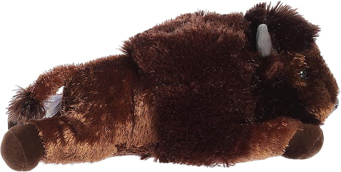 Aurora® Adorable Flopsie™ Bison Stuffed Animal - Used to Create Imaginative Play Adventures - Perfect for Birthdays, Kids and Adults, All Ages - Brown 12 Inches