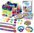 DDAI Friendship Bracelet Refill Pack for Kids 6+ – Bracelet Making Refill Supplies with Extra Cords, Charms & Stickers, DIY Arts and Craft Accessories
