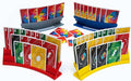 BORICO Card Holders for Playing Cards - 4 Pack Playing Card Holder for Kids and Adults,Stackable Storage Game Card Tray for Arthritis Patients with a Travel Pouch (4 Colors)
