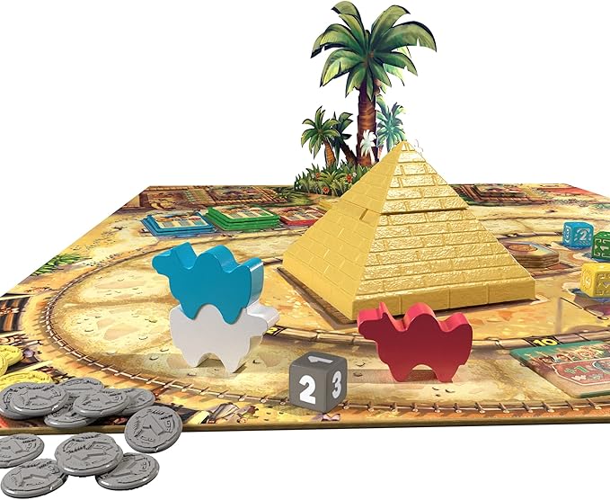 Camel Up (Second Edition) - Exciting Camel-Racing Betting Strategy Game! Fun Family Game for Kids & Adults, Ages 8+, 3-8 Players, 30-45 Minute Playtime, Made by Eggertspiele