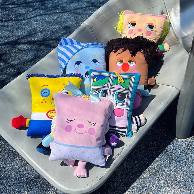 Rock A Bye Baby - 2-in-1 Toy & Pillow, 80's Nostalgic Plush Pal Reimagined, Soft Stuffed Rectangular Character, Cozy Nap & Play Design
