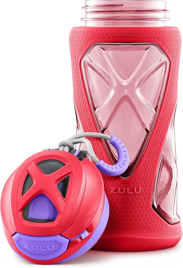 ZULU Torque 2 Pack 16oz Plastic Kids Water Bottle