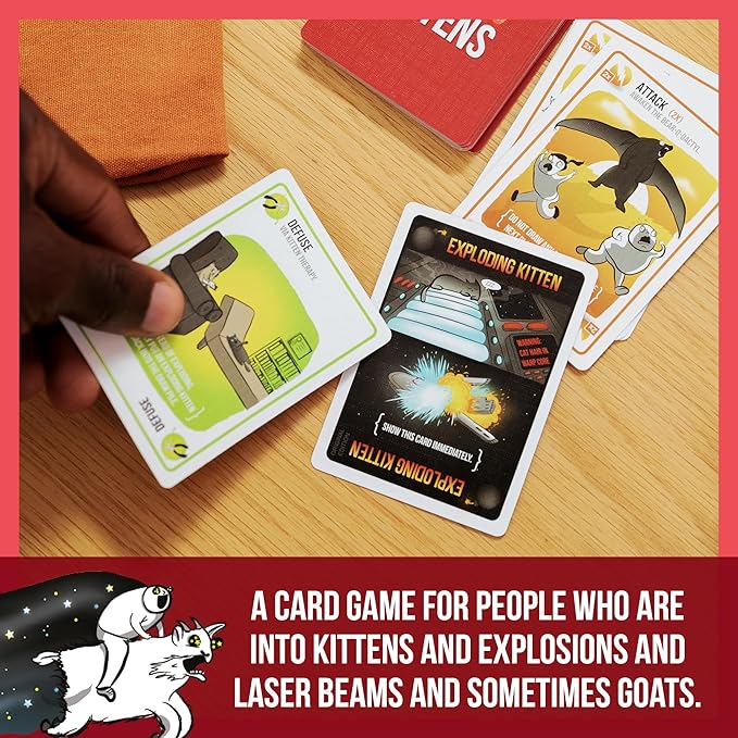 Exploding Kittens -10th Anniversary Collectible Tin (Limited Edition) – Updated with 8 Legacy Cards – Hilarious Fast-Paced Card Game for Adults and Kids, Travel Friendly, Ideal for Family Game Night