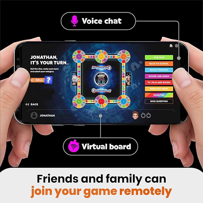 Outsmarted - The App-Connected TV Quiz-Show Board Game | Kids, Teens & Adults | Next-Level Game Night for Family & Friends | 2–24 Players | Age 8+ | 10,000+ Questions | 2026 Edition