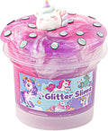 Pink & Purple Glitter Water Slime, Non-Sticky Premade Jelly, Party Favors for Kids, Sensory Toys for Birthday Easter Hallowmas Christmas Girls & Boys Gifts