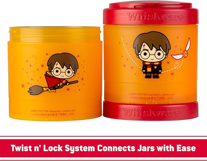 Whiskware Harry Potter Stackable Snack Pack, Dumbledore and Hedwig