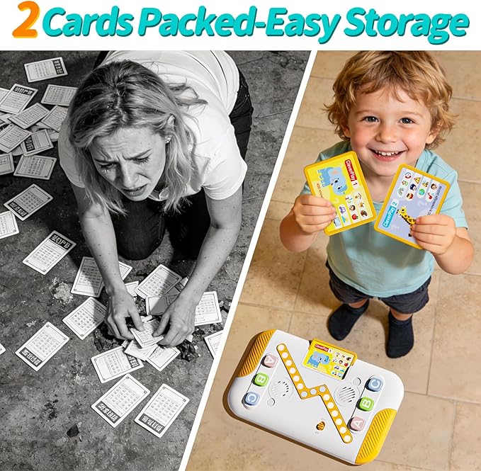 Educational Toys for Kids 3-6 Years Old, Interactive Quiz Battle Game with 800 Questions, 2-Player Learning Toy, Montessori Brain Training, Autism Sensory Speech Therapy Gift for Toddler Boys Girls