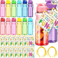 12 Pack Water Bottles for Kids School Bulk 18 oz Leakproof Reusable Sports Water Bottles Decorations End of The Year Gifts for Students from Teacher for Kids Graduation Classroom Prizes
