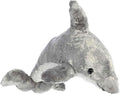 Aurora® Adorable Mini Flopsie™ Dorsey™ Stuffed Animal - Mini Companions Ready for Playful Adventures - for Kids All Ages, Toddlers, Adults, and Families - Gray 9 Inches