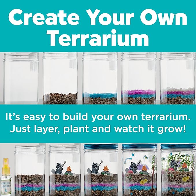 Creativity for Kids Grow 'N Glow Terrarium Kit - Educational Science Kits| Spring Crafts for Kids Gifts for Boys and Girls | Craft and STEM Projects (Ages 6+)