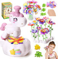 RISUNTOY Flower Craft Kits, Arts and Crafts for Kids 4-12, DIY Fabric Bouquet Making Set, Fun Art Supplies & Activities, Best Birthday Gifts for Girls Boys