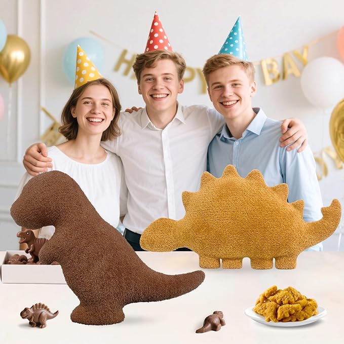 Andywoo Dino Chocolate Pillow Plush for Funny Birthday Gifts, Cute Funny Dinosaur Chocolate Stuffed Animals Toy for Boy and Girl, Dinosaur Gifts for Kids Teens and Adults (Tyran Rex, Large)