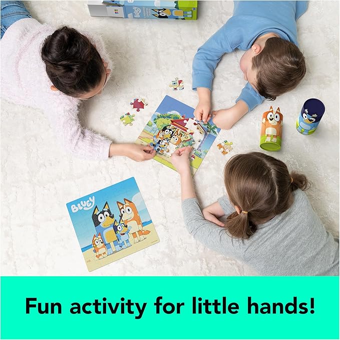 Spin Master Games, Bluey Puzzles 2-Pack, 36 Pieces, Kids Puzzles, Bluey Toys, Preschool Puzzles, for Ages 3 & Up