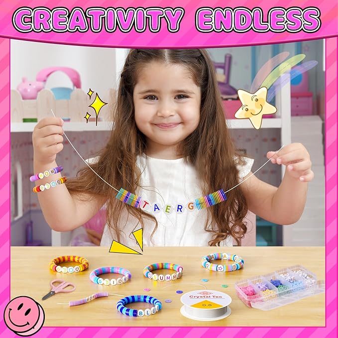 BOOH Decorate Your Own Water Bottle Kits for Girls, Mermaid Painting Diamond Art & Bracelet Making Kit for Girl, Crafts for Kids Ages 4-8, Birthday Christmas School Gifts (Mermaid)