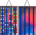 Hanging Storage Organizer for Toy Cars Felt Display Case Hold Up 60 Toy Cars (Without Accessories) (Colorful)