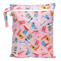 Bumkins Waterproof Wet Dry Bag for Baby, Travel, Swim Suit, Cloth Diaper, Pump Parts, Pool, Beach, Gym Clothes, Toiletry, Hook to Stroller, Daycare, Zipper Reusable Wetdry Packing Pouch, Cowgirl Boots