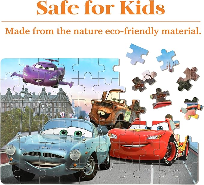 Puzzles for Kids Ages 4-8 60 Pieces Jigsaw Puzzles for Boys and Girls Educational Learning Puzzles in Metal Box