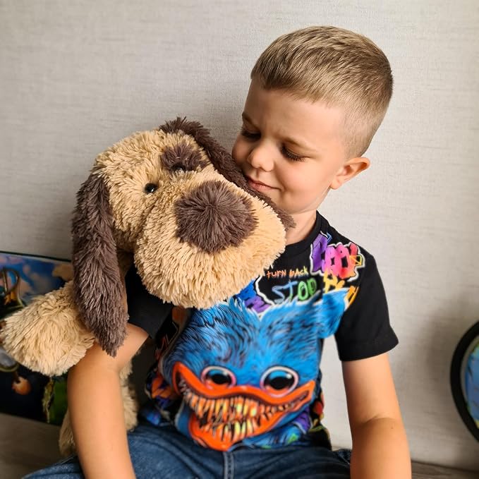WEIGEDU Floppy Stuffed Dog Puppy Plush Toy, Huggable Beagle Labrador Retriever Stuffed Animal Dogs for Kids Girls Boys Baby Birthday Gift, 20 inch, Brown