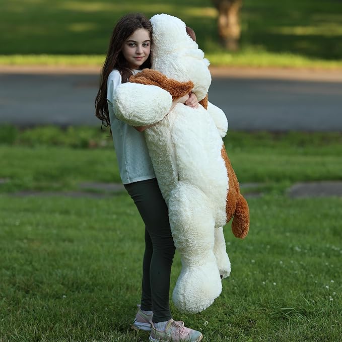 MaoGoLan 52 inches Giant Stuffed Puppy Dog Animal,Ultra Soft Large Plush Soft Plush Dog Body Pillow Toy for Girls,Kids,Puppy Lover