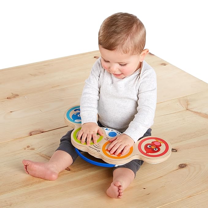 Baby Einstein Magic Touch Wooden Drum Musical Toy, Ages 6 Months Plus