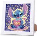KOJEFCV Cartoon Diamond Art Painting Kits for Kids with Frame, Cartoon Diamond Art for Kids Ages 4-8-12, Easy Gem Kit Kid with Beautiful Package for Gift Home Wall Decor (7x7inch)