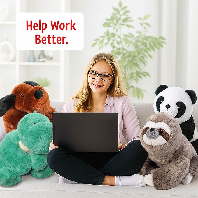 Cuddle Buds 3lbs Weighted Sloth Stuffed Animal for Sensory Needs, 20'' Sloth Plush Large, Weighted Stuffed Animals for Adults, Soft Plush Toy Gift for Kids and Adults, Giant Plushies