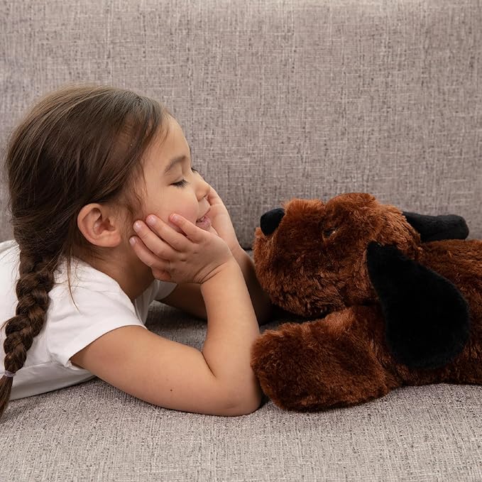 Cuddle Buds 3lbs Weighted Dog Stuffed Animal for Sensory Needs, 20'' Plush Dog, Weighted Stuffed Animals for Adults, Soft Plushie Toy