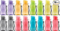 MILTON 16 pack 6 oz Kids Water Bottle for School Leak Free Flip Lid- Portable Small Sports Water Bottle for Adults Carry Strap Party Favors for Kids Treats Prizes Gifts Goodie Bag Stuffers Bulk Pack