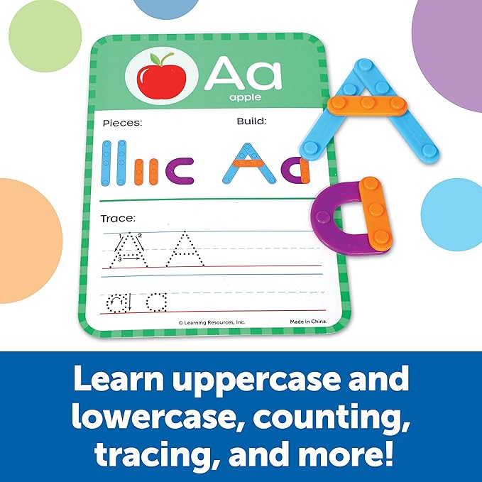 Learning Resources Skill Builders! Kindergarten Letter & Number Maker - 60 Pieces, Ages 6+ Kindergartner Learning Materials, Homeschool and Classroom Supplies, Math Games for Kids