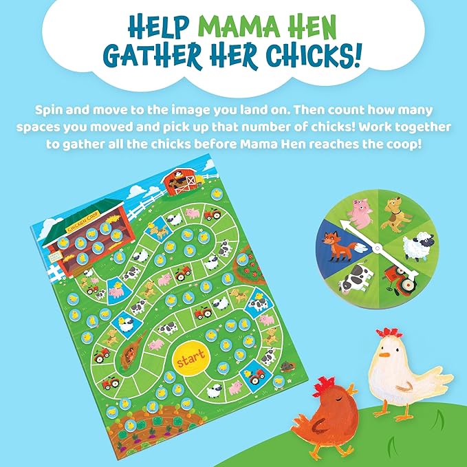 Peaceable Kingdom Count Your Chickens Award Winning Cooperative Counting Game for Kids