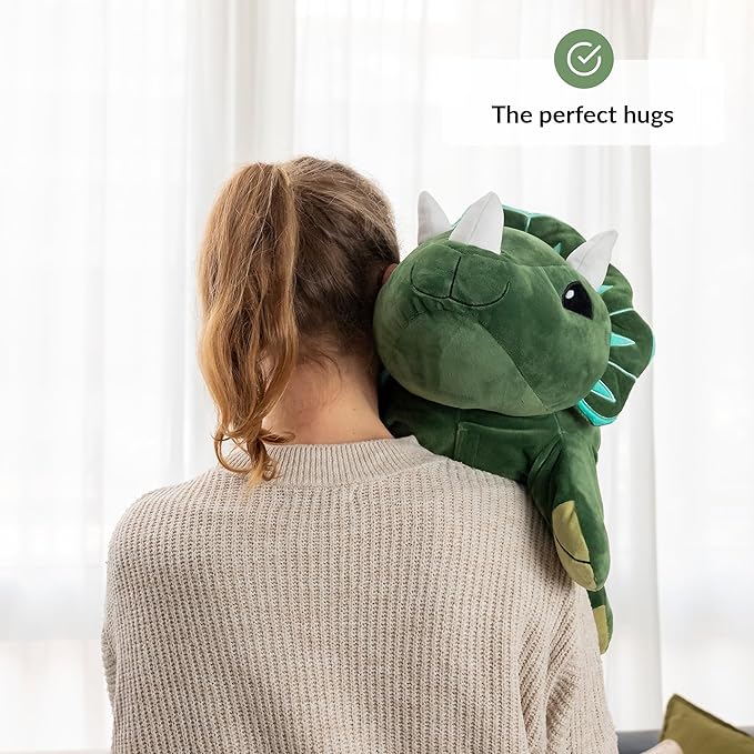 ODOXIA Big Weighted Animals for Anxiety 5lb Dinosaur | Stuffed Weighted Plush for Kids, Adults | Weighted Stuffed Animals | Weighted Plushies | Weighted Plushie