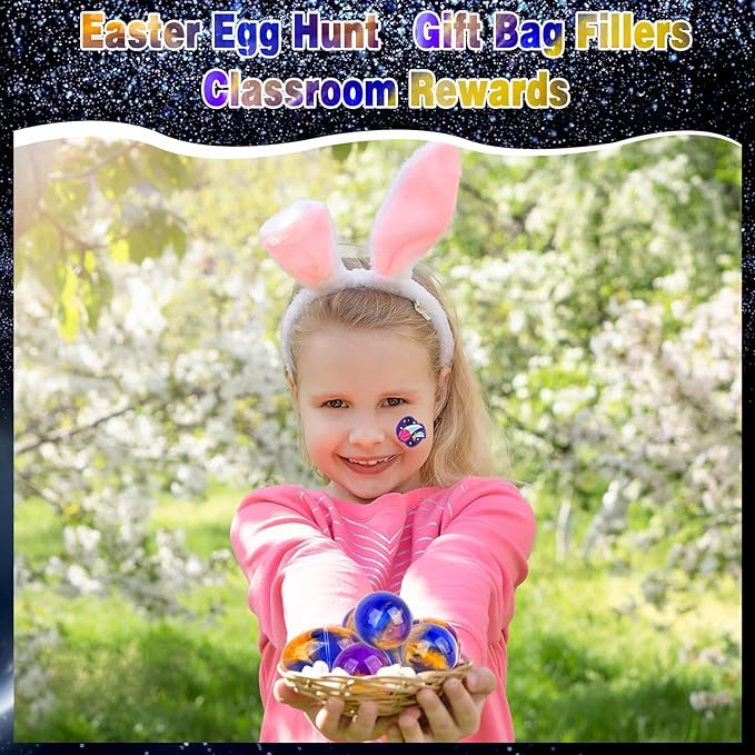 6 Pack Galaxy Slime Kit,Easter Slime Party Favors for Kids, Non Sticky,Wet,Stress & Anxiety Relief,Slime Bulk for Boys Girl,Cute Stuffers,Super Soft Sludge Toy