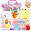 20Pcs Taba Squishy Toys Pack-Easter Taba Squishy Sensory Fidgets Toys Party Favors for Kids 4-8 8-12 -Kawaii Taba Squishies Squeeze Toys for Girls-4 5 6 7 8 9 10 11 12 Year Old Girl Birthday Gifts