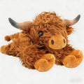 JOD® 4lbs Highland Cow Weighted Stuffed Animals, 22inch Giant Highland Cow Gift Plushie Toy, Cute Stuffed Animal Highland Cattle Plush Pillow Women Adults Kid Bedtime Highland Cattle(Big Nose)