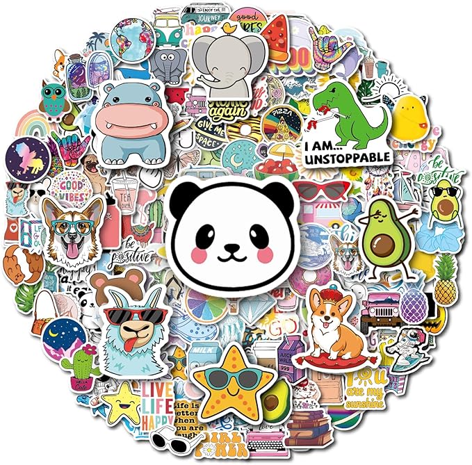 200Pcs Water Bottle Stickers for Kids Teens, Waterproof Vinyl Stickers, Stickers for Kids Classroom Decor, Teacher Supplies & Classroom Must Haves