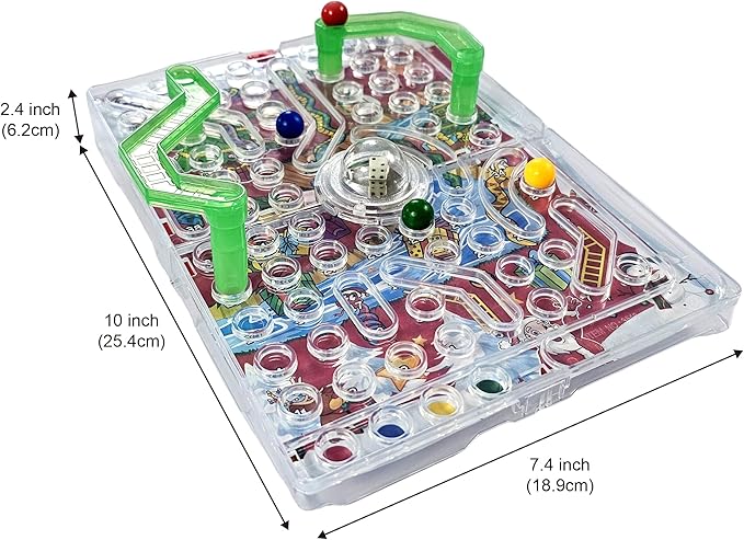3D Snake & Ladders - Christmas Edition | Festive Foldable Board with 3D Plastic Ladders | Portable Travel Game, No Batteries Needed | Ideal Holiday Party Game for Family