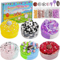 Sports Slime Kit 20oz (6x100ml) - Cloud, Butter, Clear Slime Variety Pack for Kids & Adults, Stress Relief Sensory Toys, Fun Birthday Gift for Boys & Girls
